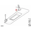 BMW 3 E90 E91 Dešinės Pusės Saulės Apskaičius Tekstilės Su Veidrody Originalus 51166981650