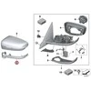 Bmw 3 G20 G21 Kairysis Veidrodis Originalus 63137498161