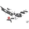 BMW 3 G20 G21 priekinis kairės pusės N/S rūko žibintų viršutinis apvadas su PDC 51118089207 originalus