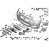 BMW 3 SERIJA F30 F31 NAUJA ORIGINALI PRIEKINĖS BAMPERIO NUMERIO PLATFORMA 8054157