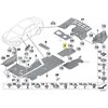 BMW 3 serijos dugno apdaila dešinėje pusėje F30 F31 F32 F33 F34 F36 Originalus 51757258050
