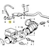 BMW 325e E30 528e E28 1982-1988 Tuščios eigos oro reguliavimo vožtuvo žarna 11631276651A originali