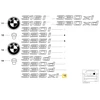 Bmw 325Xi Bagažo Dėžės Chromo Emblemė Originalus 51147032915