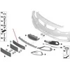 BMW 4 SERIES F32 F33 13-16 priekinio bamperio numerio ženklo laikiklis 51117297136 originalus