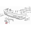 BMW 5 E28 Dešinė Abdeckung Originalus 51111934658
