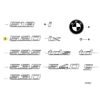 Bmw 5 E28 E34 Galvos Čiaupo Chromo Emblemė Originalus 51141946161