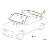 BMW 5 E34 Galinio Stiklo Dekoracija Originalus 51311944429