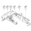 Bmw 5 E39 1995 2003 Šlifuoto Aliuminio Radijo Apvyniojimo Detalė Originalus 51458157454