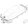 BMW 5 E39 Chromo Priekinis Dešinės Durys Primed Originalus 51137036706