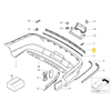Bmw 5 E39 Stossleiste 1995 2003 Originalus 51128205253