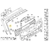 BMW 5 E61 Dešinės Bokštelio Dekoratyvinė Plokštė Originalus 51497076862