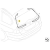 Bmw 5 E61 Vairuotojo Kairiojo Sklendės Laidų Rinkinys Originalus 61119231821