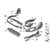 Bmw 5 F07 F10 F11 7 F01 F02 F03 F04 Galvos Atramos Kaire Kėdės Slėnio Dėklas Originalus 52109175071