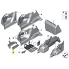 Bmw 5 F10 Kairys Bagažo Pieno Įdėklas Originalus 51477223201