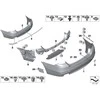 Bmw 5 F10 LCI Galinis Troselio Apsauga Originalus 51127332776