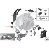 BMW 5 F10 žibintų tarpiklis rinkinys 63117349288 7349288 NAUJAS ORIGINALUS