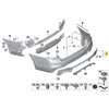 BMW 5 F90 M5 Galinis Bumperio Dėklas Primed Originalus 51128073379