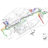 BMW 5 G30 plius polių akumuliatoriaus kabelis originalus 61129350065