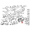 BMW 5 SERIES E60 E61 LCI klimato kontrolės dangtelis juodas 51456976362 originalus