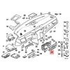 BMW 5 SERIES E60 E61 LCI klimato kontrolės dangtelis juodas 51456976362 originalus