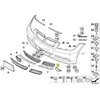 BMW 5 Serija E90 Sedanas Dešinė Atvira Grotelė Originalus 51117134080