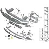 BMW 5 serija G30 G31 smūgio sugėriklis apatinis priekinis -M- originalus 51118067656