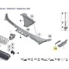 BMW 5 serijos F10 LCI F11 LCI priekinio kairės pusės sparno apdaila 51137336647 Originali