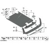 BMW 5 serijos universalas F11 bagažinės krovimo slenksčio dangtelis Nerūdijančio plieno apdailos detalė, originali 51477234408