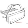 BMW 6 E24 Kairysis Durų Sandariklis Originalus 51211843923