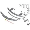 BMW 6 F06 F12 F13 Atramosi absorbuotojas viršus Originalus 51118050349