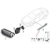 BMW 6 F06 F12 F13 Priekinis Kairysis Šoninis Grotelis Originalus 51137370397