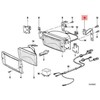Bmw 7 E23 Halter Links Originalus 63171371387