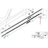 BMW 7 E38 galinio dešiniojo šoninio dangtelio juostelė originali 51138236896