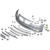 BMW 7 F01 F01 F02 F04 Priekinio dešiniojo bamperio šoninės kameros laikiklis originalus 51117203826