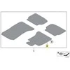 Bmw 7 F01 F02 F03 Velours Fussmatte Fahrerseite Originalus 51477230365