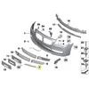 BMW 7 F01 F02 F04 08-15 M Sport priekinis bamperis RIGHT Chrome Moulding Trim Genuine