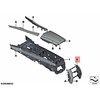 Bmw 7 F01 F02 F04 Centre Console Galas Viršutinė Dėklas Originalus 51167967810
