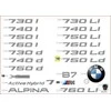 BMW 7 F02 LCI Etiketė 06 2011 05 2015 Originalus 51147315513