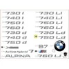 BMW 7 F02 LCI Etiketė 06 2011 05 2015 Originalus 51147315513
