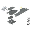 BMW 7 G12 Kairės Pusės Apatinės Dangos Originalus 51757340177