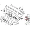 BMW 7 serija E65 E66 02-08 priekinės galinės durų panelės dangtelio kištukas tamsiai sidabrinis ORIGINALUS