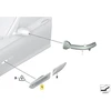 BMW 7 serija F01 F02 šoninis posūkio signalas LED šviesos apdaila dešinė originali 63137203372