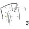 Bmw 750i F01 2008-2015 Galvos Stulpelio Uždangos Kairysis Originalus 51357177955