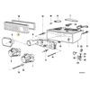 BMW 8 E31 Kairysis Žibintų Stiklas Originalus 63128354531