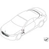 BMW 8 G14 G14 G15 G16 blizgus juodas sparno oro kanalo apdailos skydelis kairėje pusėje originalus 51138080613