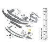 BMW Adapteris Right Dešinė 5 G30 7 G11 Originalus 51117357216