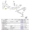 BMW aklųjų kniedžių veržlė su įleidžiama galvute H5110d 51718175003 originali