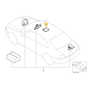 Bmw Blende Ultraschallinnenraumsch 5 E39 7 E38 Z3 E36 Originalus 51448249973