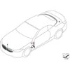 BMW BLIZGUS Juodas SPARNO ORO KANALO APDAILOS SKYDELIS DEŠINĖJE 51138080614 ORIGINALUS