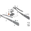 Bmw Centro Stiklinės Laikiklis 7 F01 F02 F03 Originalus 51169113863